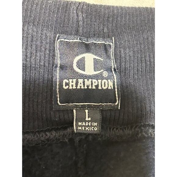 Champion Navy Sweatpants w/ Ankle Zips Men's Size Large - Picture 5 of 7
